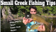 Small Creek Fishing Tips VIDEO